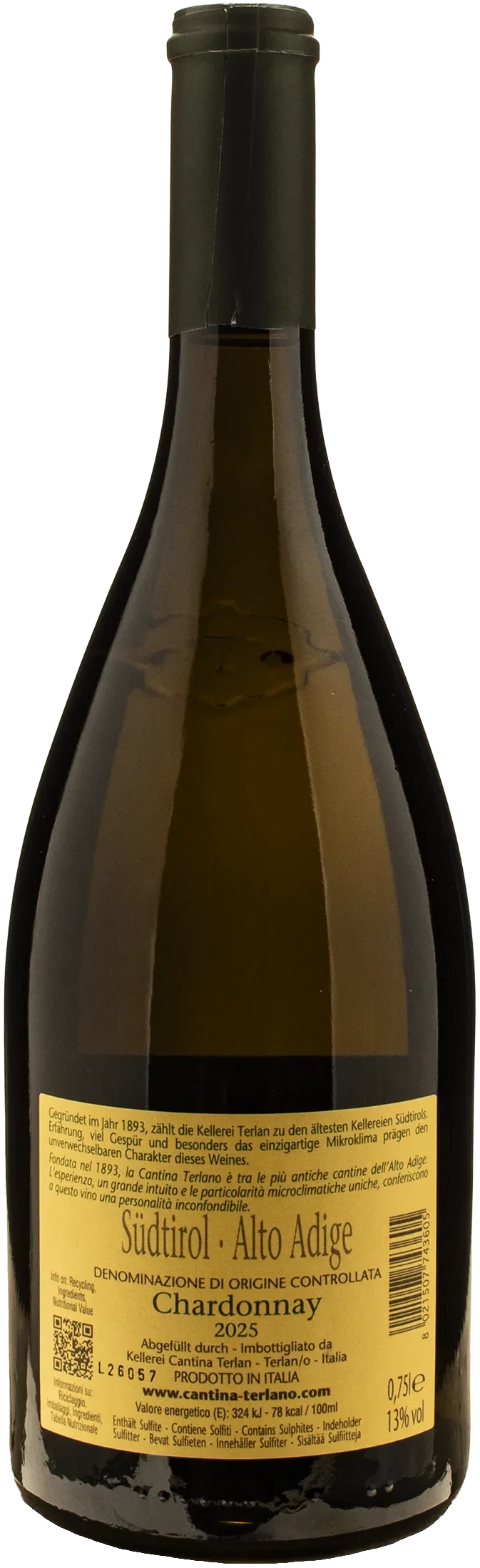 Terlano Chardonnay Tradition 2025