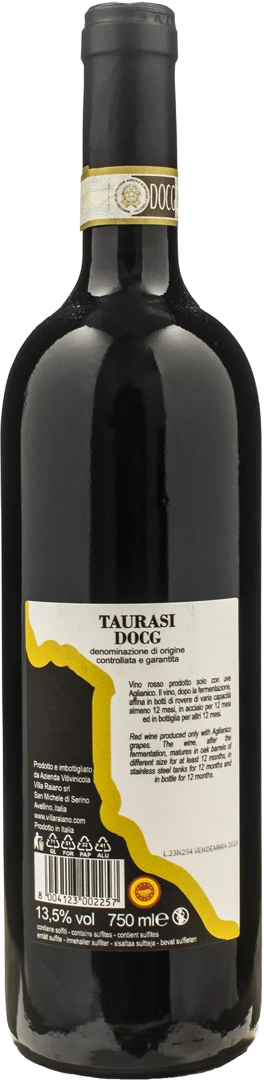 Villa Raiano Taurasi 2019