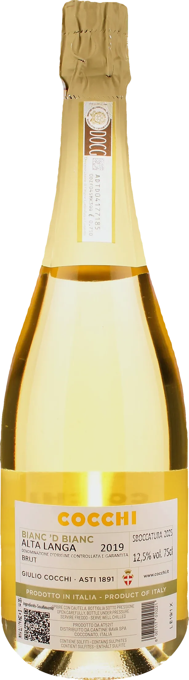 Cocchi Alta Langa Bianc ’D Bianc Brut 2019