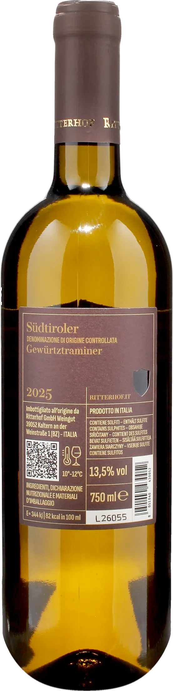 Ritterhof Alto Adige Gewurztraminer 2025