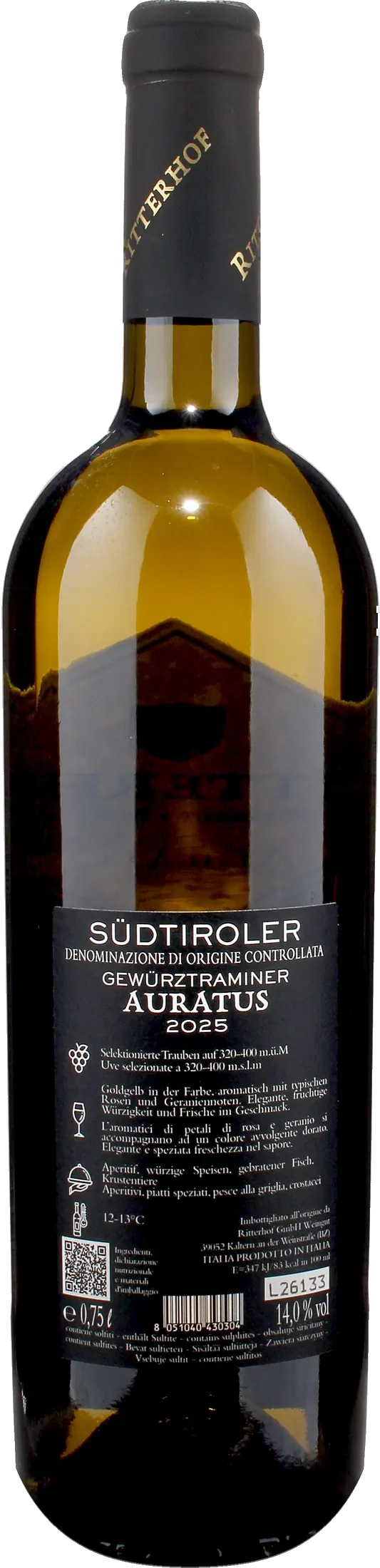 Ritterhof Gewurztraminer Auratus 2025