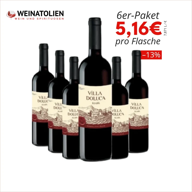 Villa Doluca Rot – 6er-Sparpaket