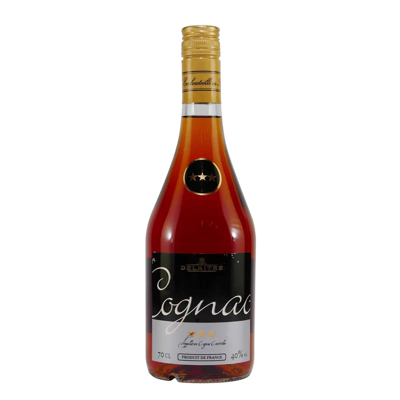 Delaitre Cognac V.S. mit Geschenk-Holzkiste