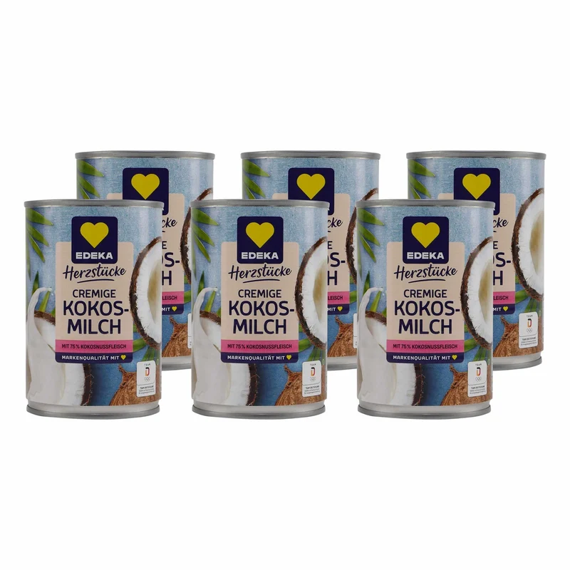 Herzstücke Kokosnuss-Milch Cremig (6 x 400ml)
