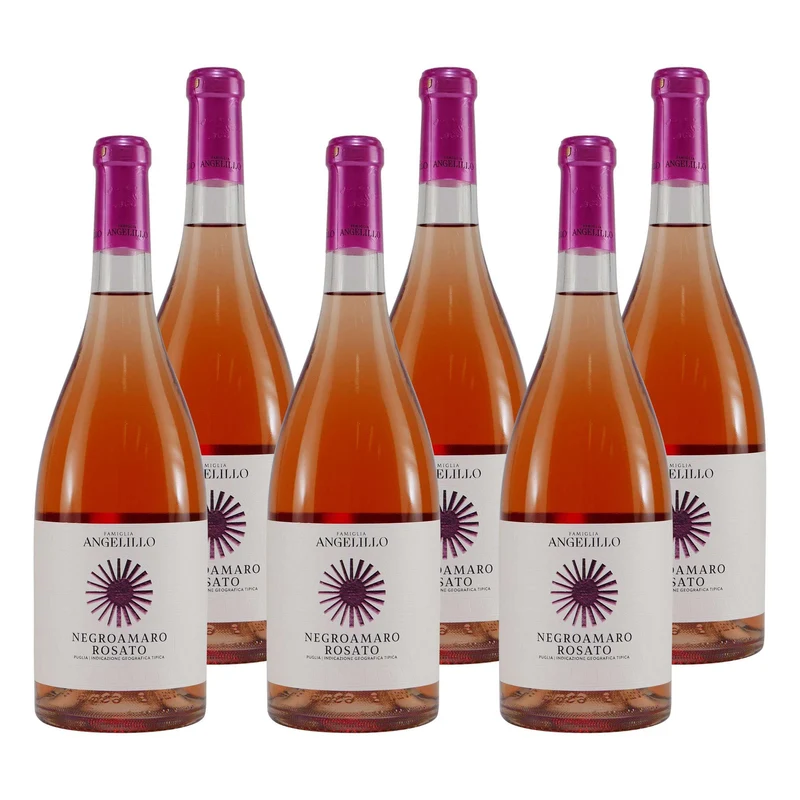 Angelillo Negroamaro Rosato -halbtrocken- (6 x 0,75L)