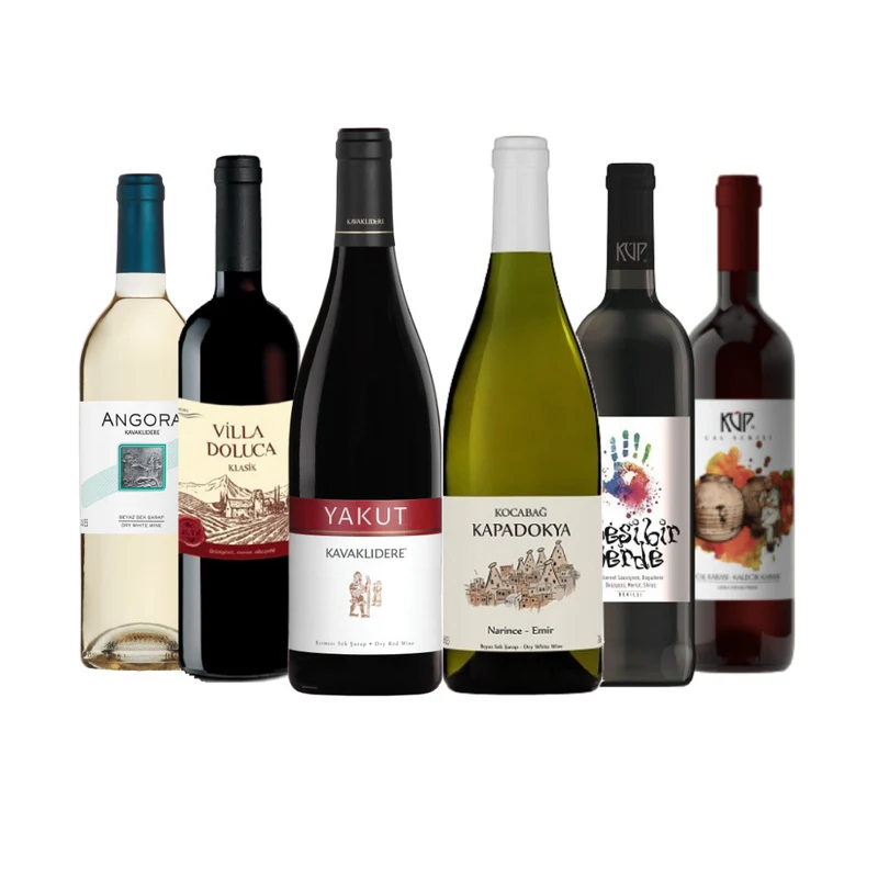 Wein Probierpaket – 6 türkische Weine zum Probieren
