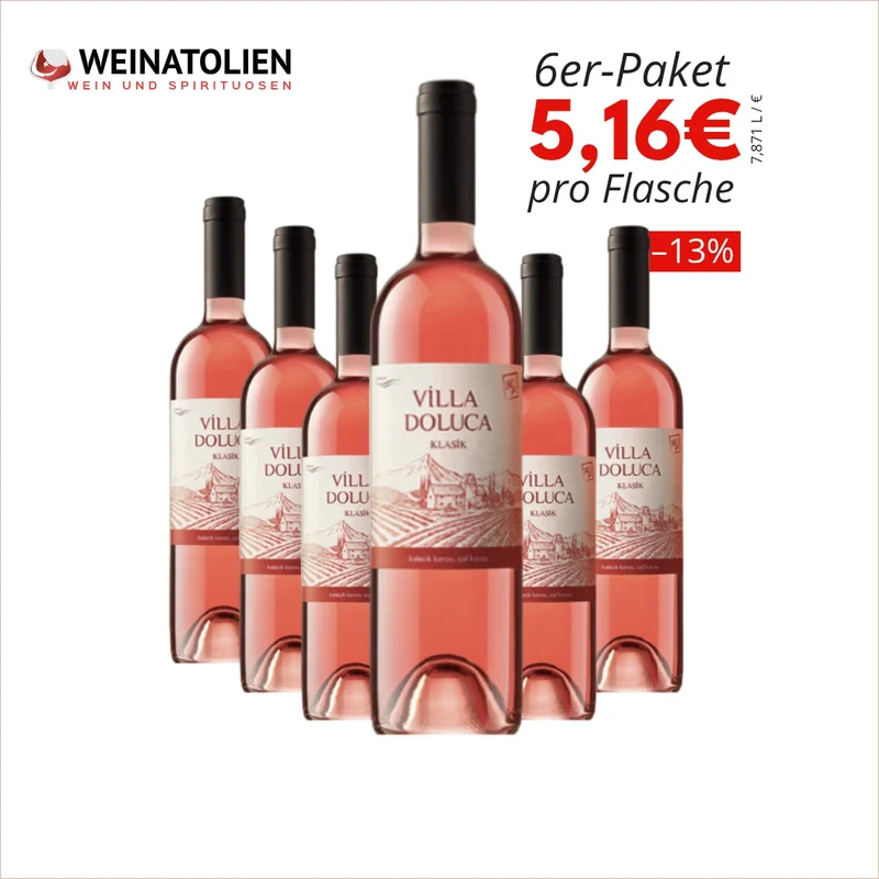 Villa Doluca Rosé – 6er-Sparpaket