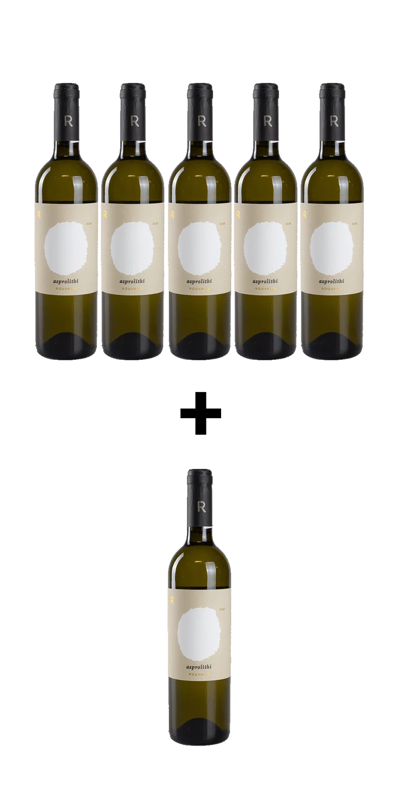 5+1 Gratis Flasche Asprolithi - Rouvalis Winery