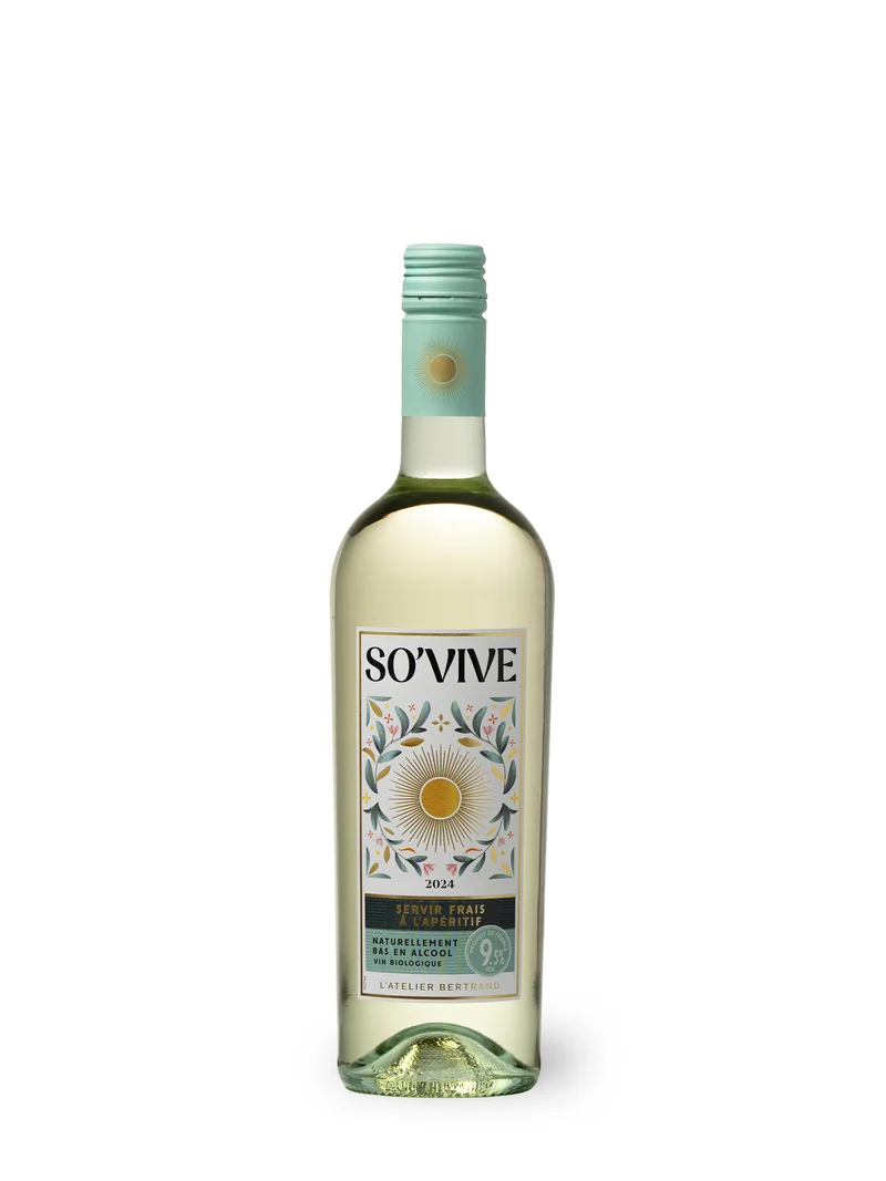 So'Vive vin blanc bio IGP Pays d'Oc 2024 75cl