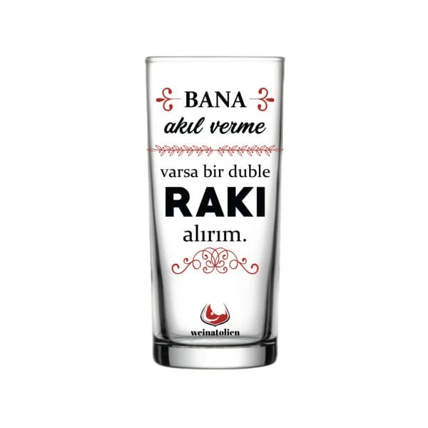 'Akıl verme rakı ver'-Rakı Glas