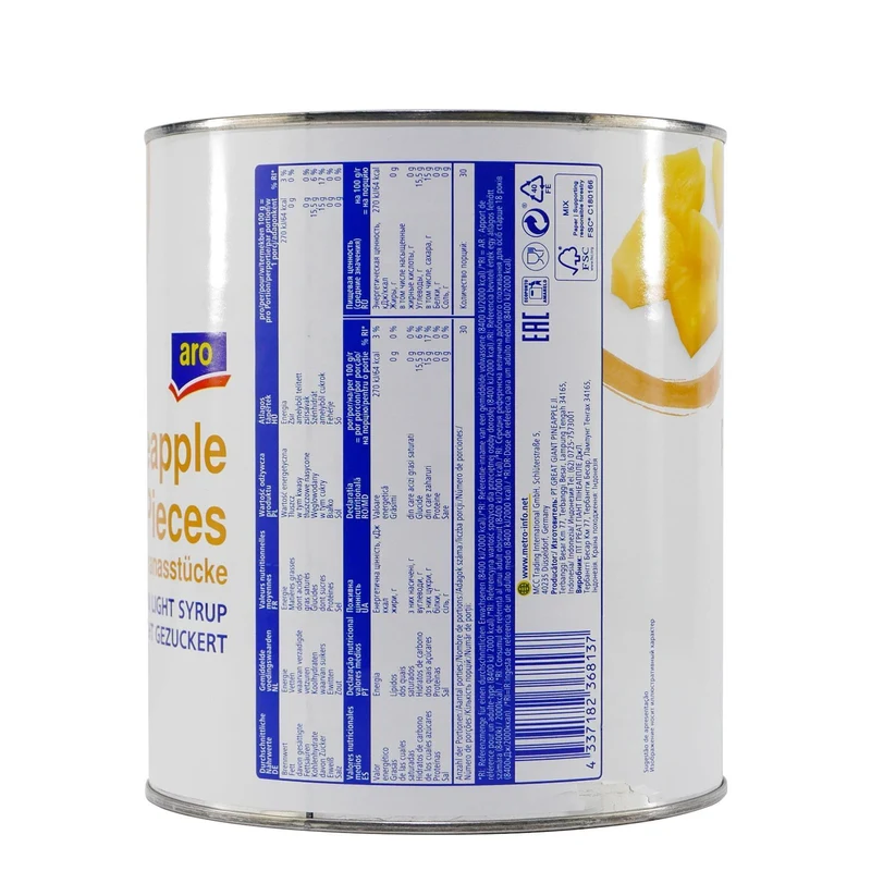 aro Ananasstücke 3,0KG