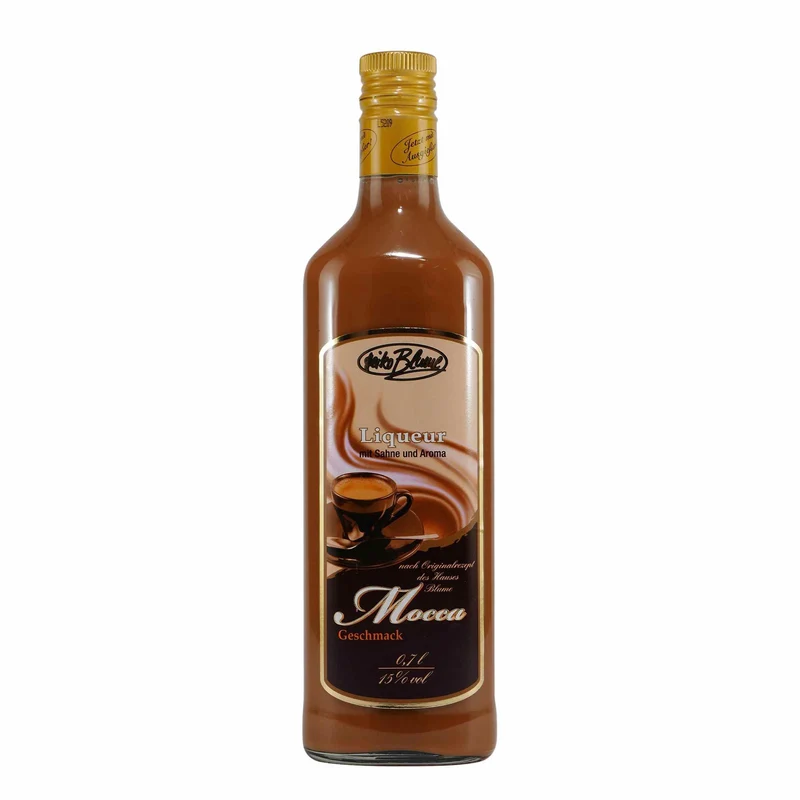 Blume Mocca Liqueur mit Geschenk-Holzkiste