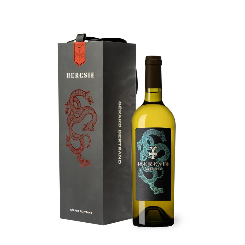 Hérésie Blanc AOP Corbières 2024 – 75cl avec son étui vin blanc