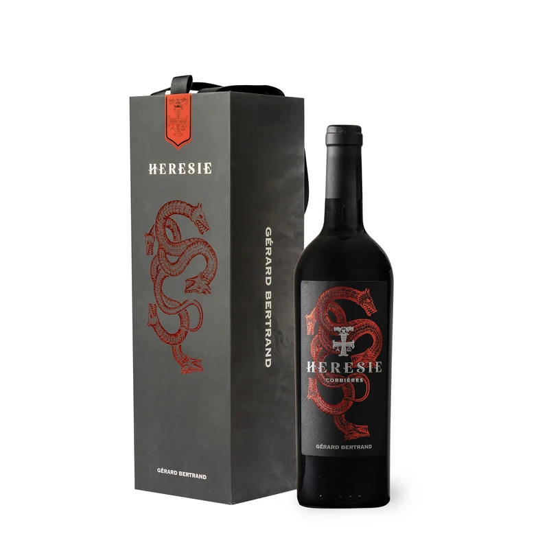Hérésie AOP Corbières 2022 – 75cl avec son étui cadeau vin rouge
