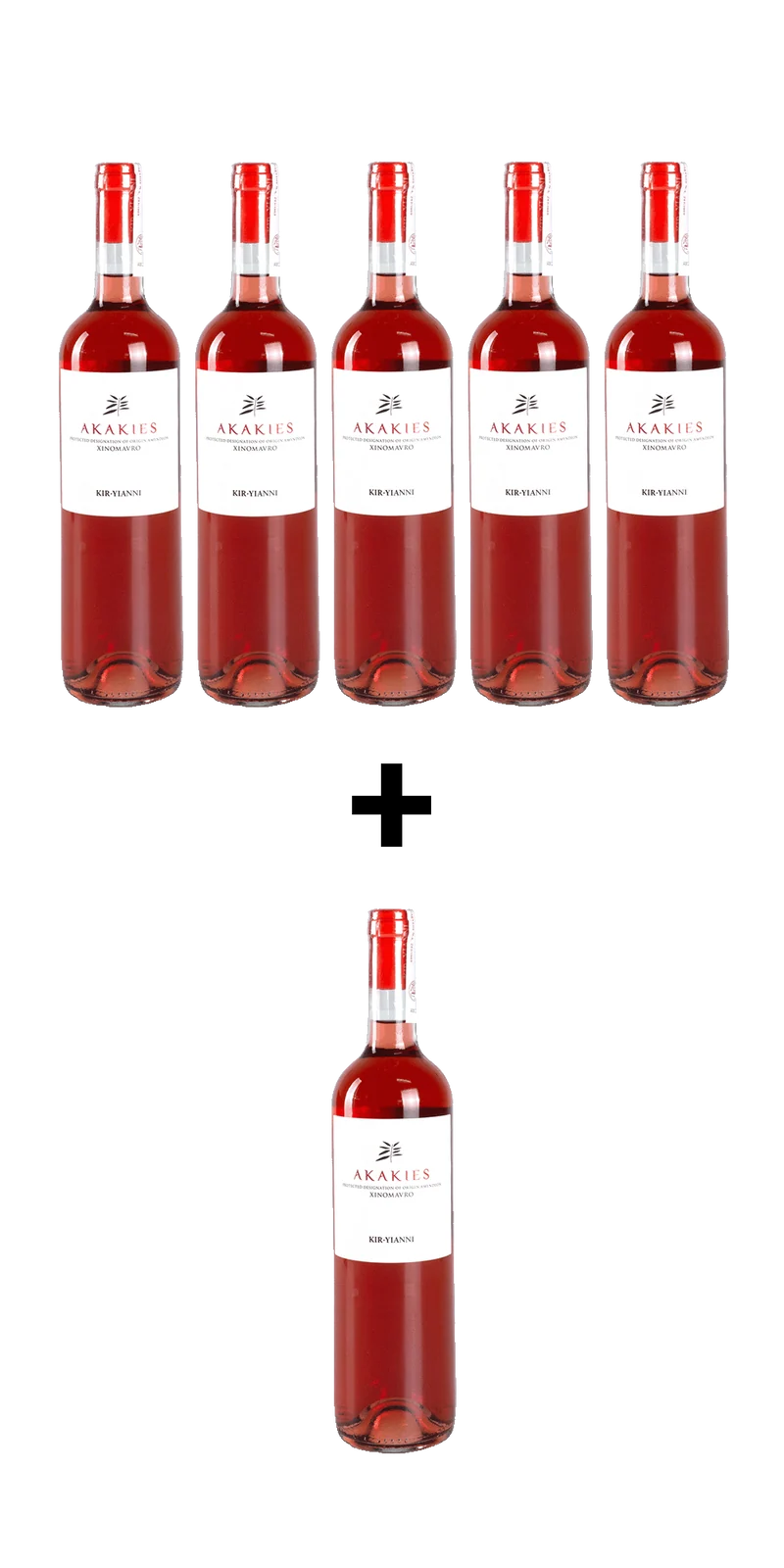 5+1 Gratis Flasche Akakies Rosé - Kir-Yianni
