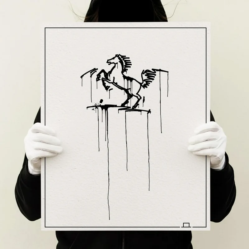 Stuttgarter Rössle Kunstdruck