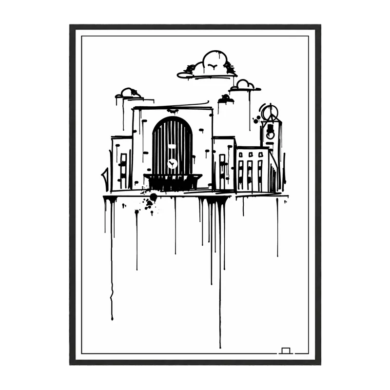 Stuttgart Hauptbahnhof Kunstdruck