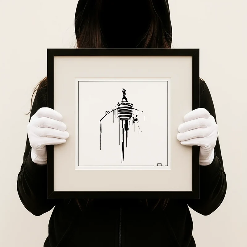 Fernsehturm Stuttgart Kunstdruck