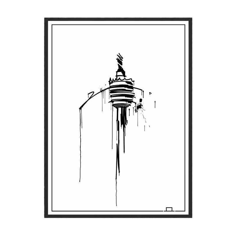 Fernsehturm Stuttgart Kunstdruck