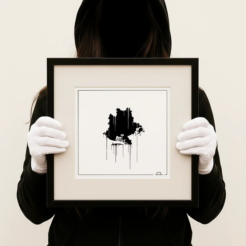 0711 Landkarte Kunstdruck Stuttgart