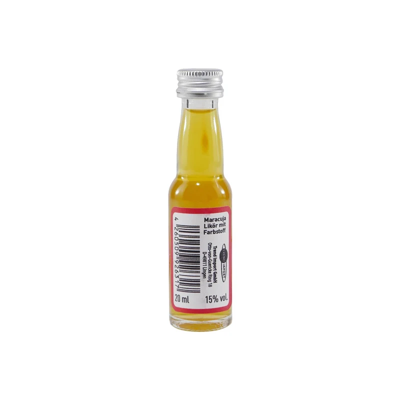 Spaßflasche Maracuja-Likör "Sekunde" (12 x 0,02L)