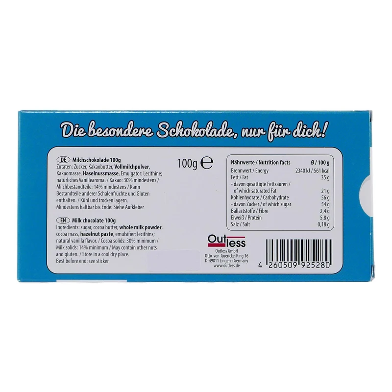 Erste Hilfe Schokolade "Prüfungsangst"