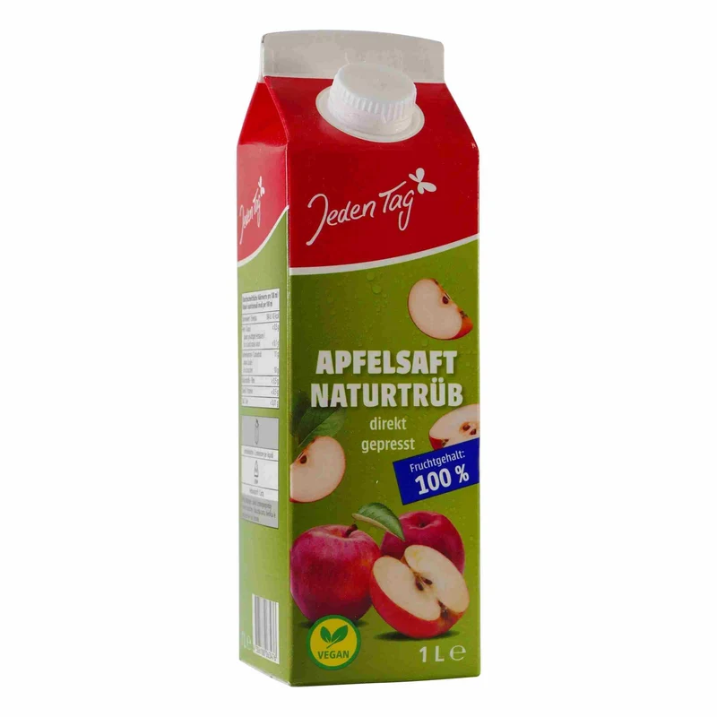 Jeden Tag Apfelsaft -naturtrüb- (12 x 1,0L)