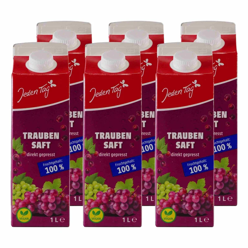 Jeden Tag Traubensaft (12 x 1,0L)