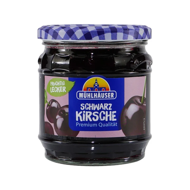 Mühlhäuser Schwarzkirsch Konfitüre (8 x 0,45 Kg)
