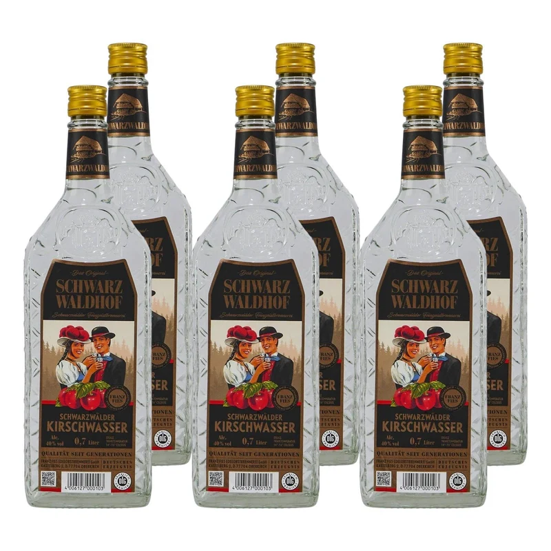 Schwarz Waldhof Schwarzwälder Kirschwasser (6 x 0,7L)