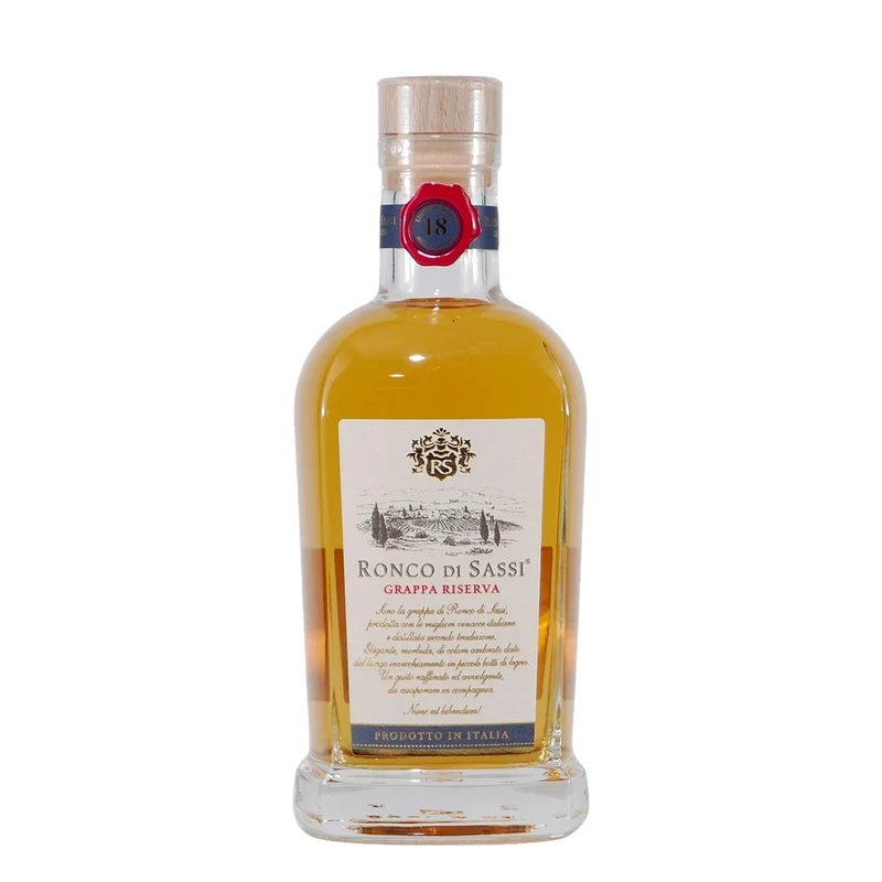 Ronco di Sassi Grappa Riserva mit Geschenk-HK