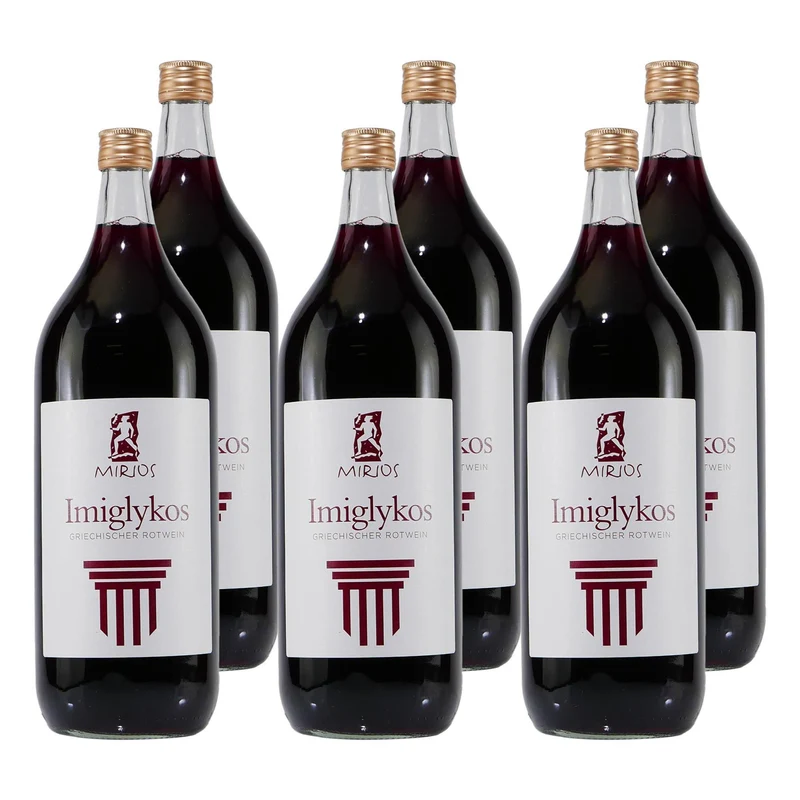 Mirios Imiglykos Rotwein -lieblich- (6 x 2,0L)