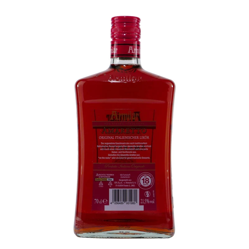 Armilar Amaretto Italienischer Mandellikör mit Geschenk-HK