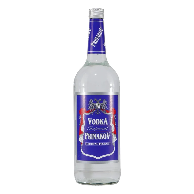 Primakov Vodka Imperial mit Geschenk-Holzkiste