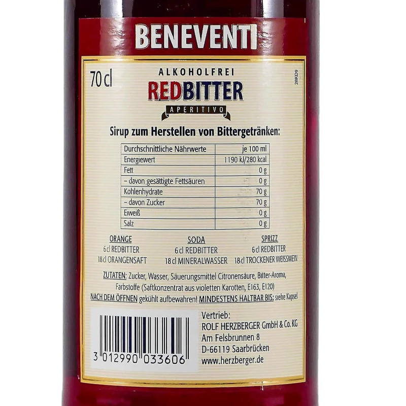 Beneventi Red-Bitter Aperitivo -alkoholfrei-