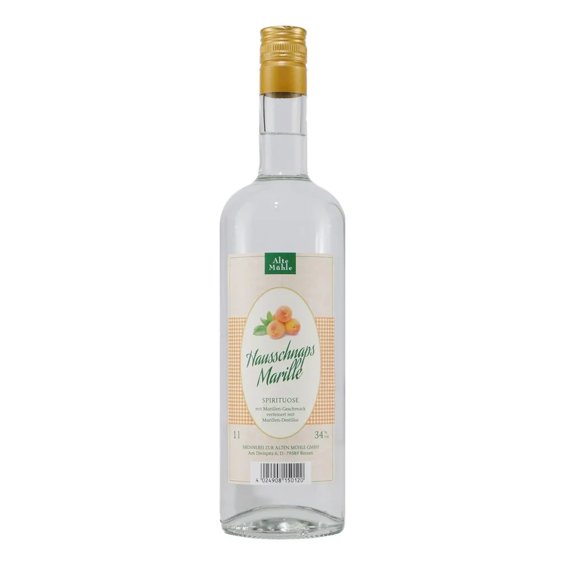 Alte Mühle Marillen - Schnaps mit Geschenk-Holzkiste