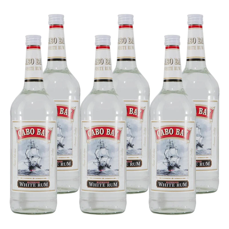 Cabo Bay White Rum (6 x 1,0L)