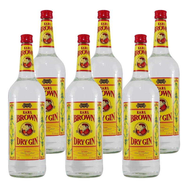 Earl Brown Dry Gin (6 x 1,0L)