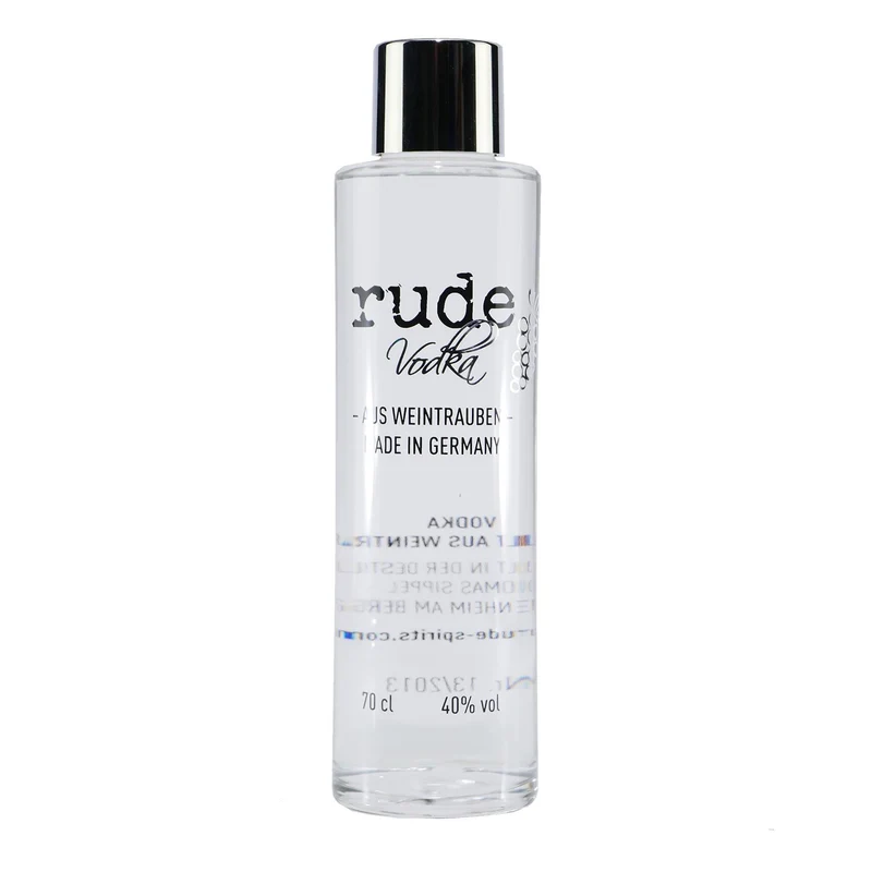 rude Vodka mit Geschenk-Holzkiste