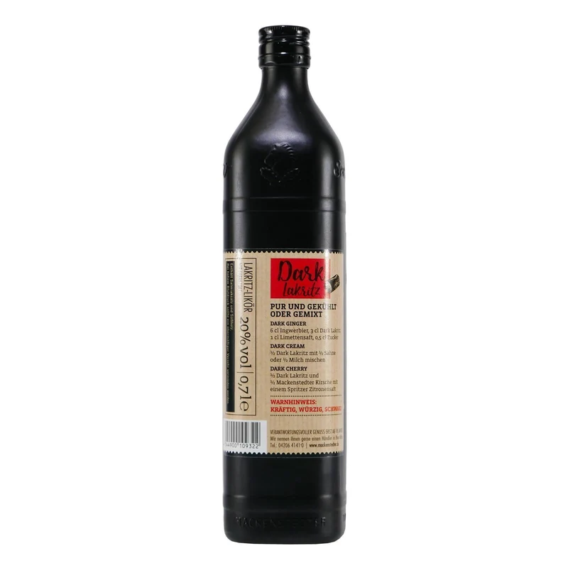 Mackenstedter Dark-Lakritz Likör (6 x 0,7L)