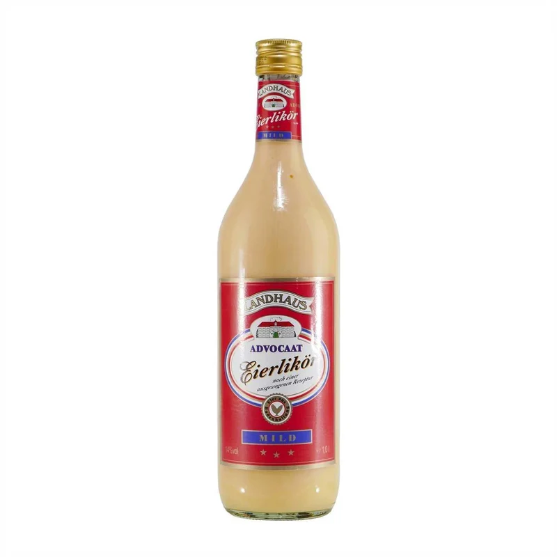 Landhaus Advocaat Eierlikör mit Geschenk-Holzkiste