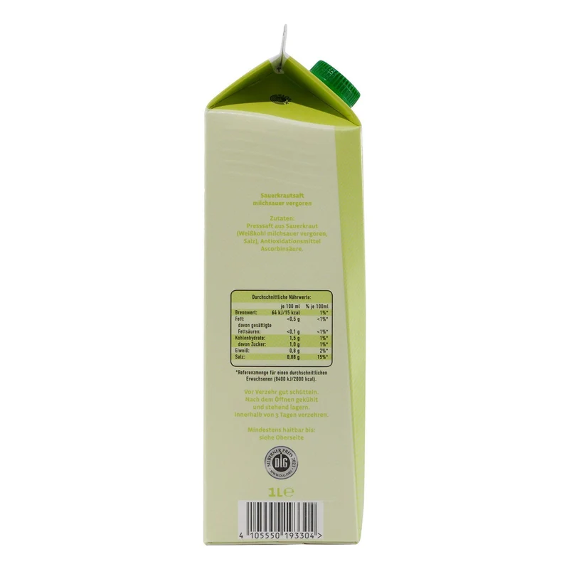Grünfink Sauerkraut Saft (8 x 1,0L)