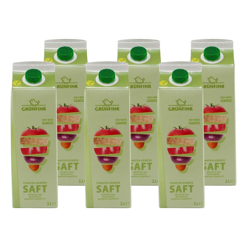 Grünfink Tomate-Gemüse Saft (8 x 1,0L)