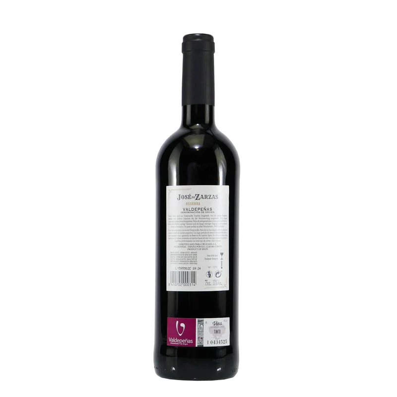 Jose de Zarzas Valdepeñas Reserva -trocken- (6 x 0,75L)