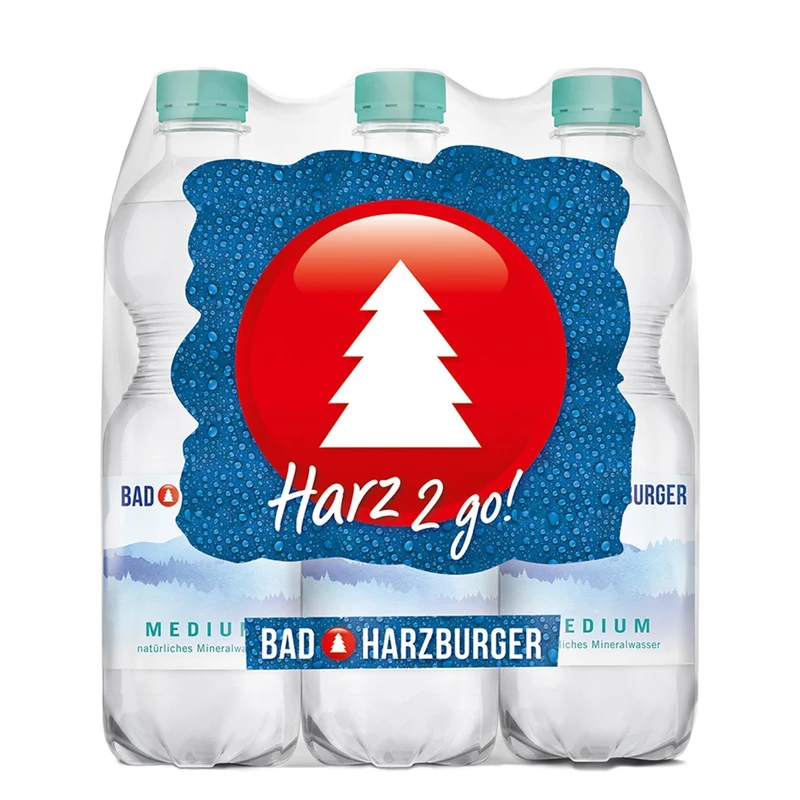 Bad Harzburger Mineralwasser -Medium- (6 x 0,5l) EINWEG