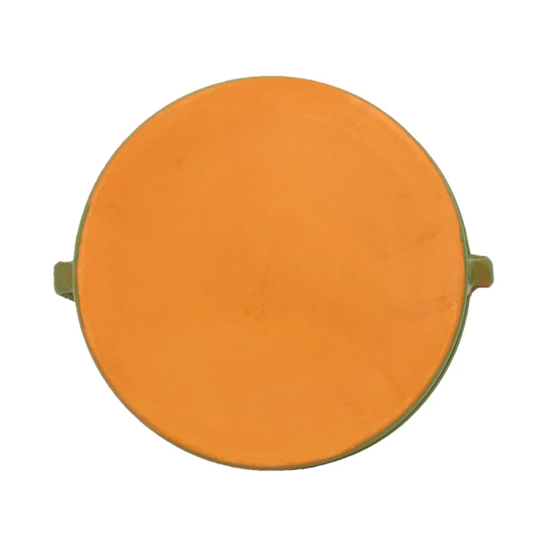 CTB ceramics Cazuela Tonschale grün mit aufgesetzten Griffen 17cm Durchmesser