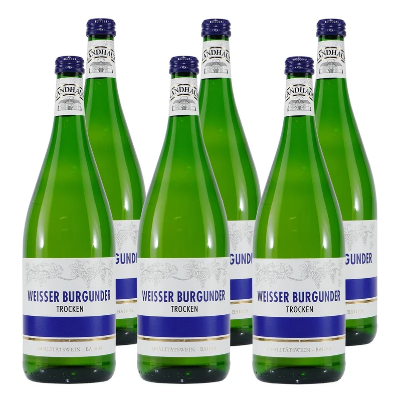 Landhaus Weisser Burgunder -trocken- (6 x 1,0L)