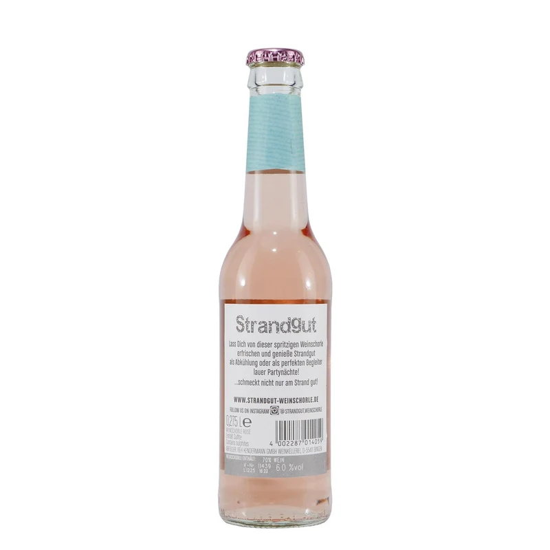 Strandgut Weinschorle Rosé (12 x 0,275L)
