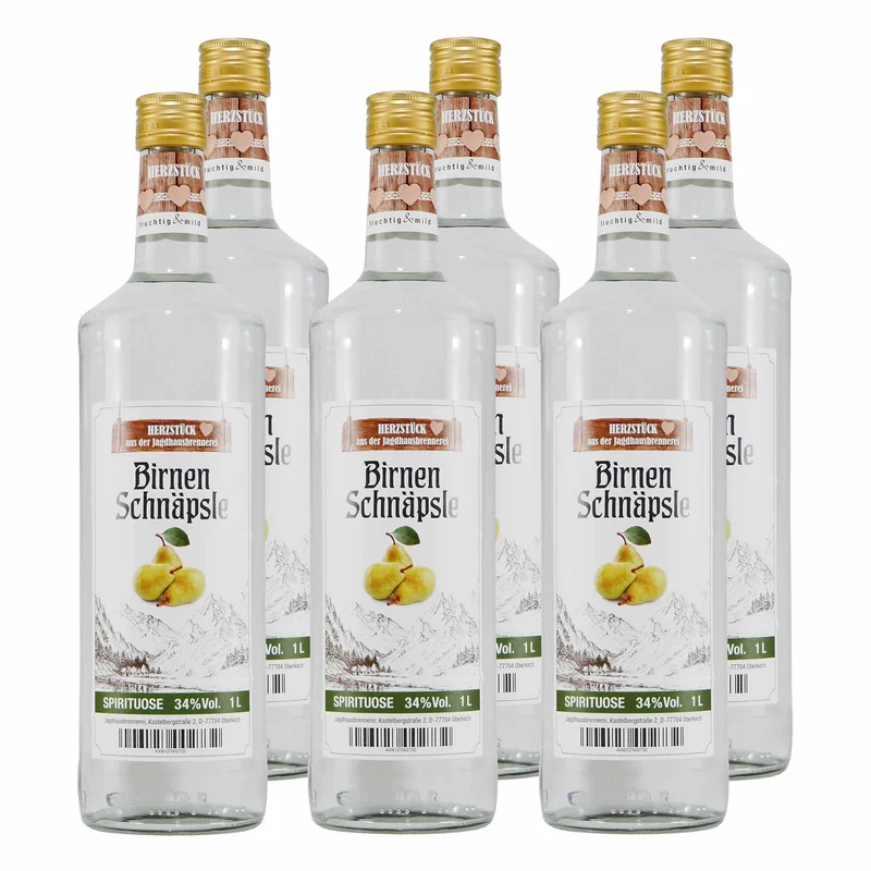 Herzstück Birnenschnäpsle (6 x 1,0L)