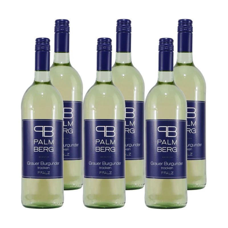 Palmberg Grauer Burgunder QbA -trocken- (6 x 1,0L)